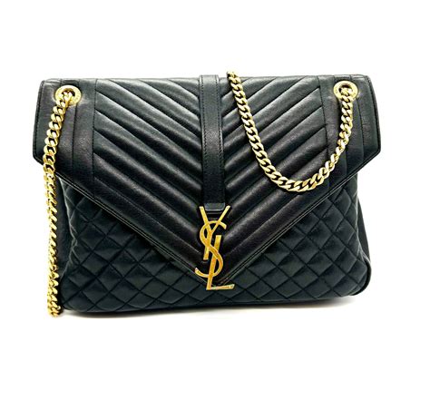 bolso negro yves saint laurent|bolso st laurent usa.